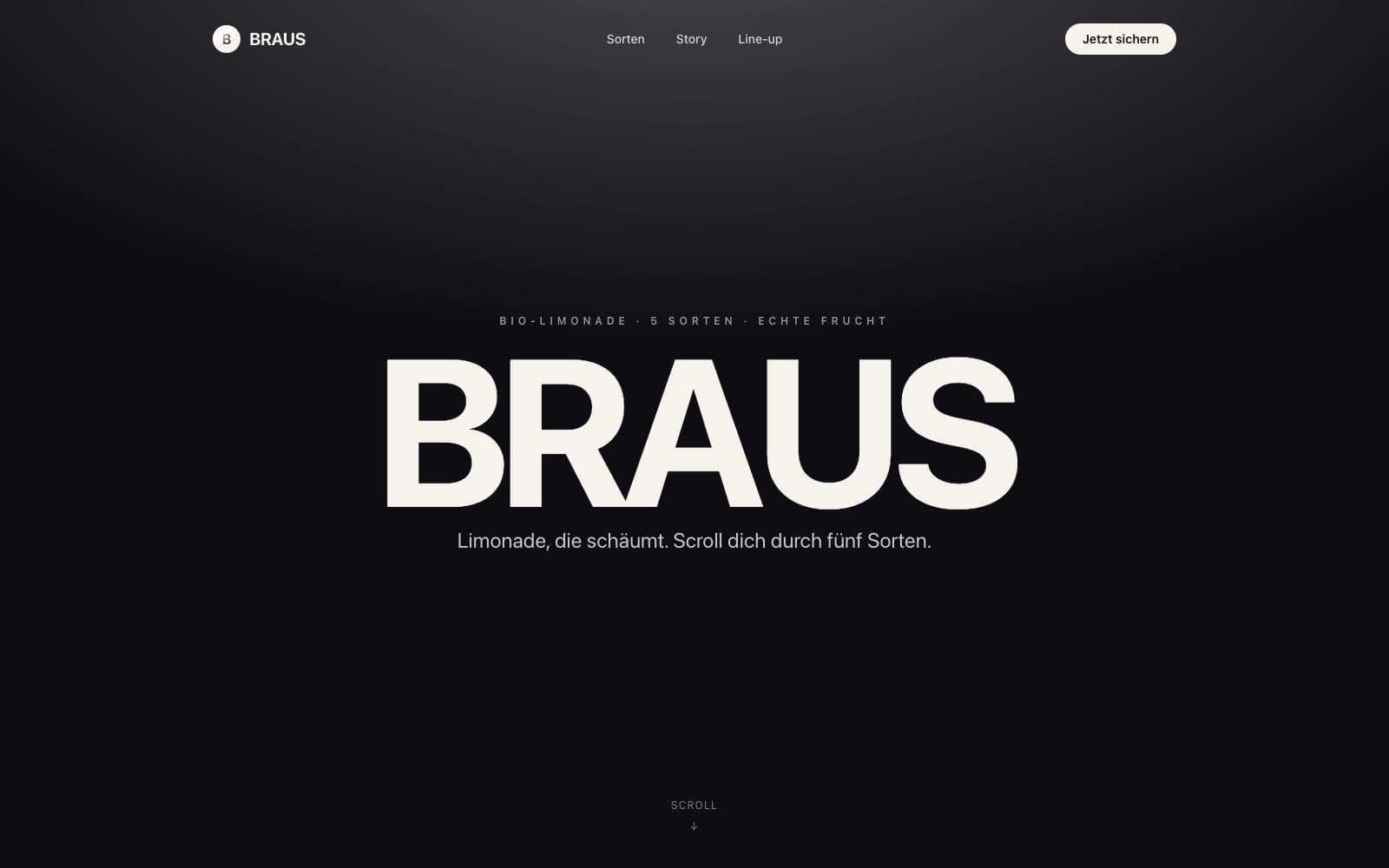 BRAUS — Limonade, die schäumt.