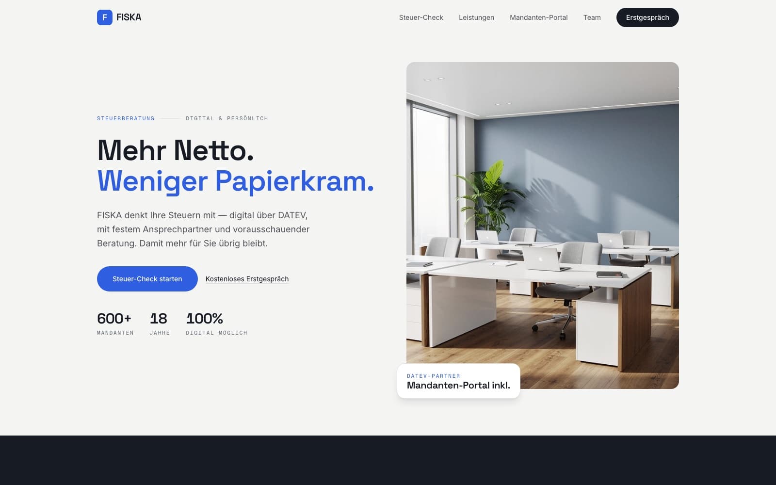 FISKA — Mehr Netto. Weniger Papierkram.