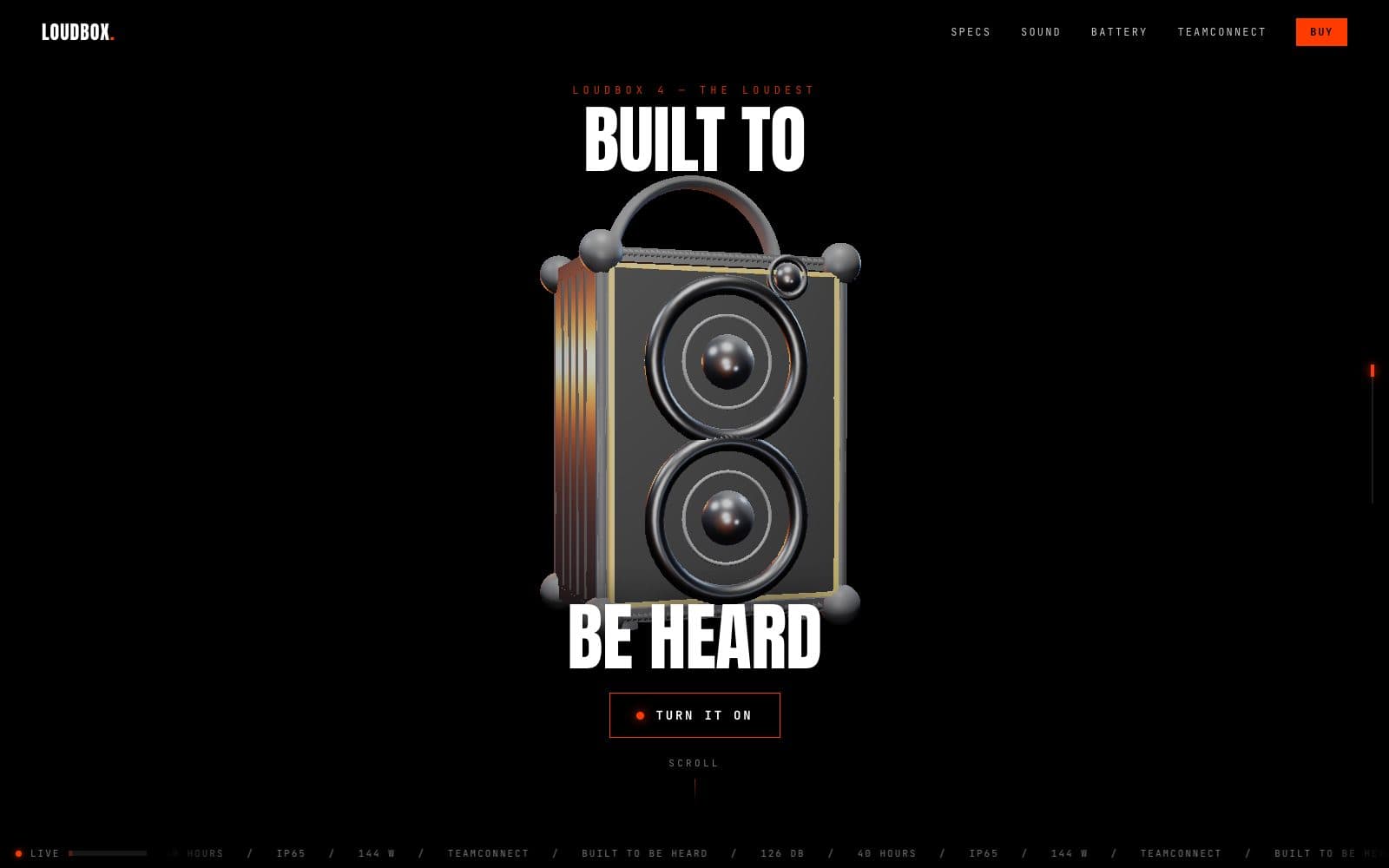 LOUDBOX 4 — Built to be heard.