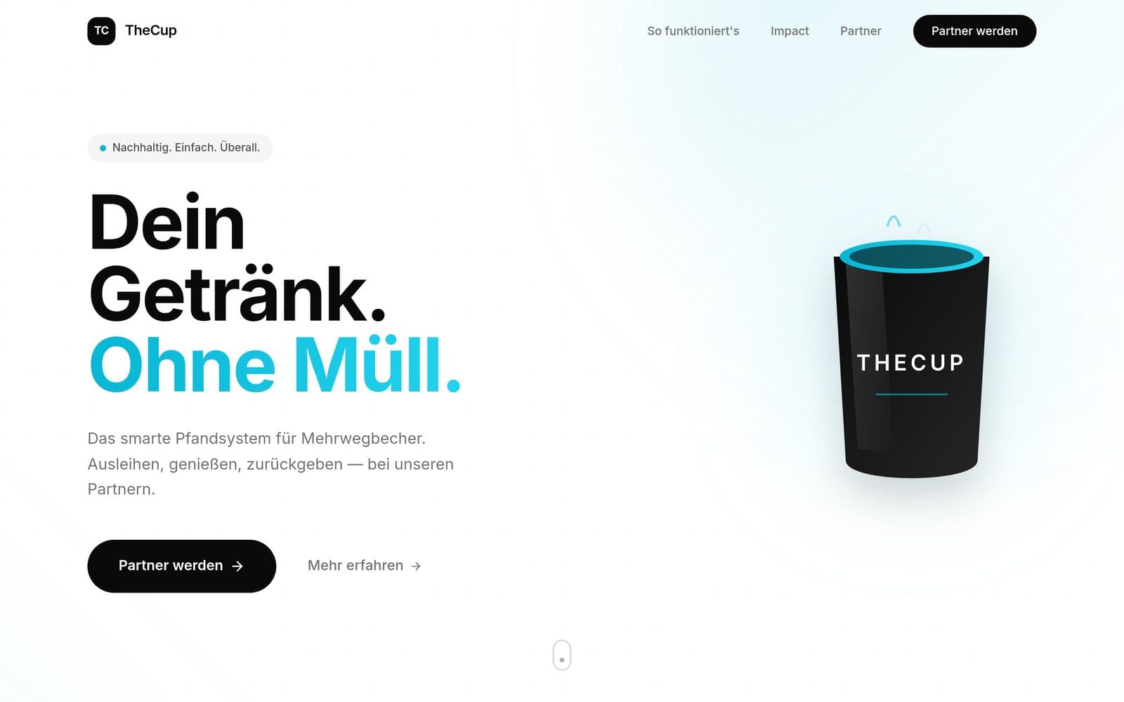 TheCup — Nachhaltig. Einfach. Überall.