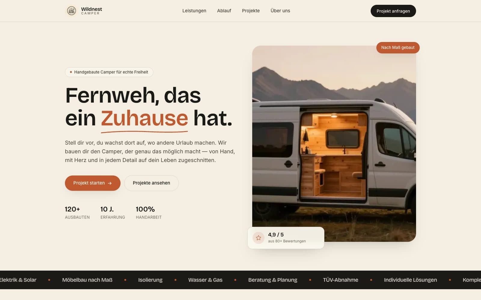 Wildnest Camper — Fernweh, das ein Zuhause hat.